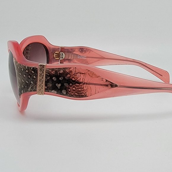 Sama Badgley Mischka Sofia Crystal Pink Gold Frame Grey Gradient Lens Sunglasses main image 7